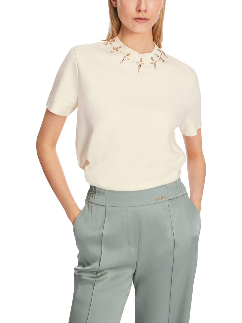 Marc Cain - T-Shirt mit Strass-Details