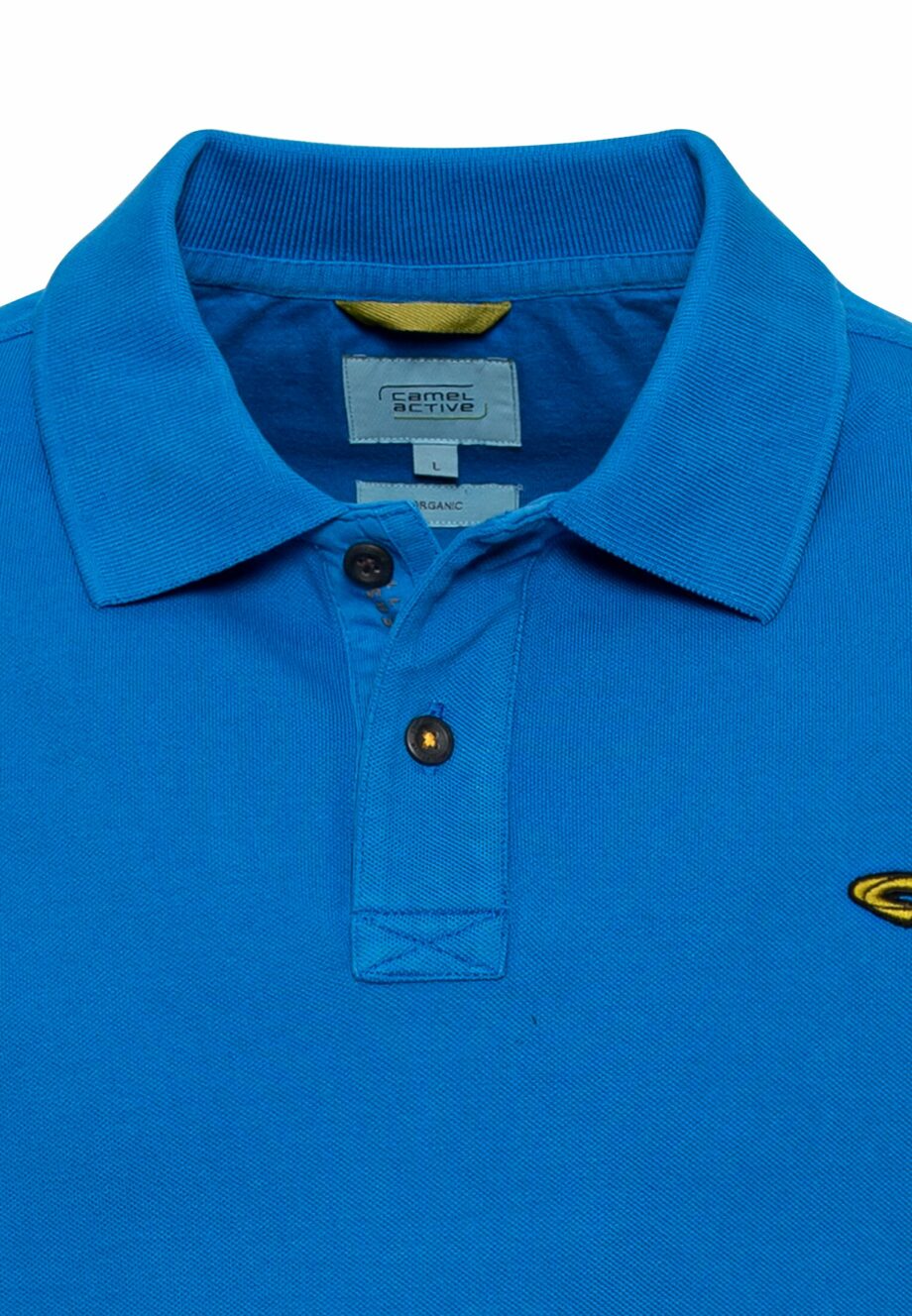 Camel - Piqué Poloshirt aus zertifiziertem Organic Cotton