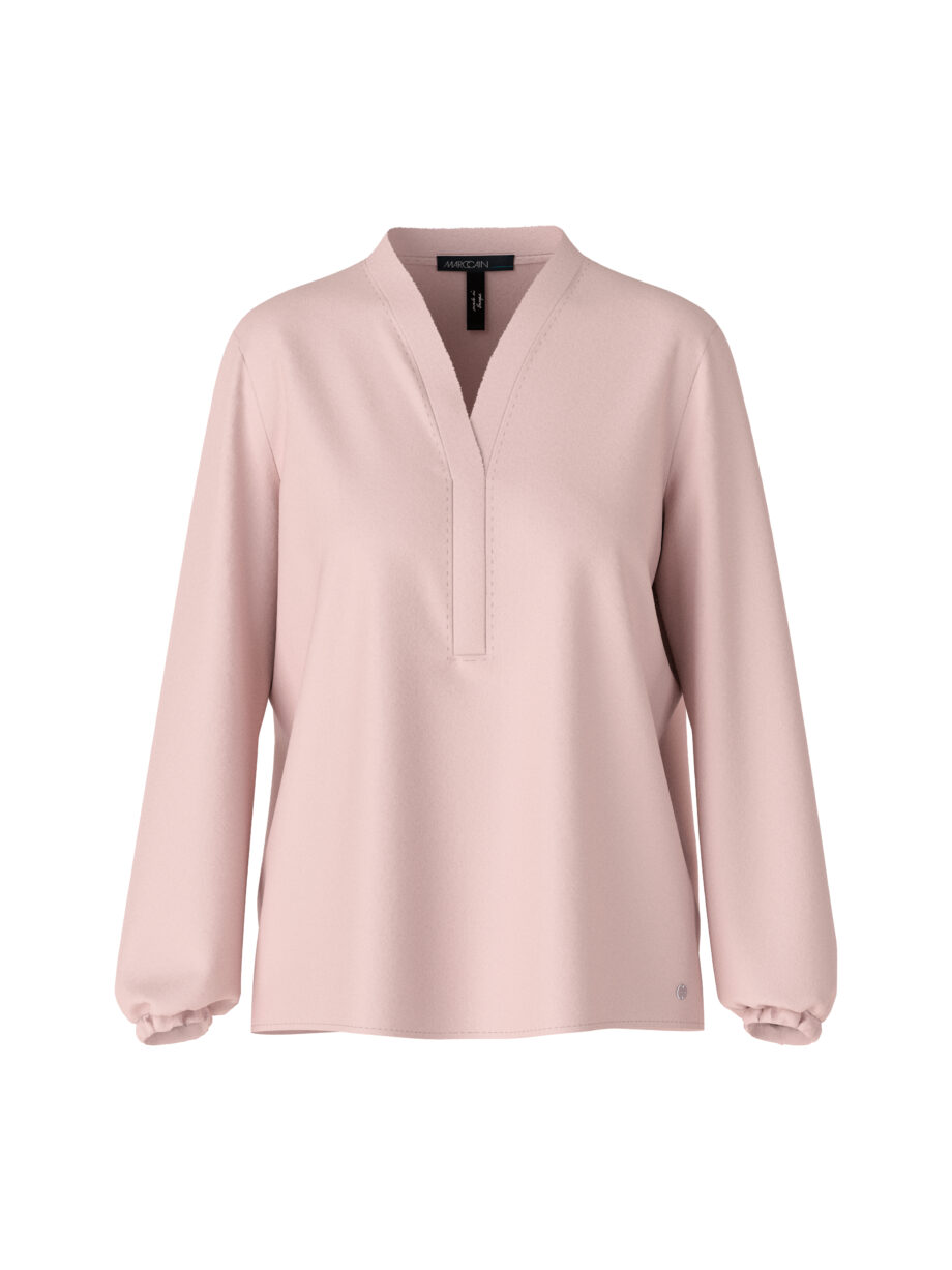 Marc Cain - V-Neck-Bluse "Rethink Together"