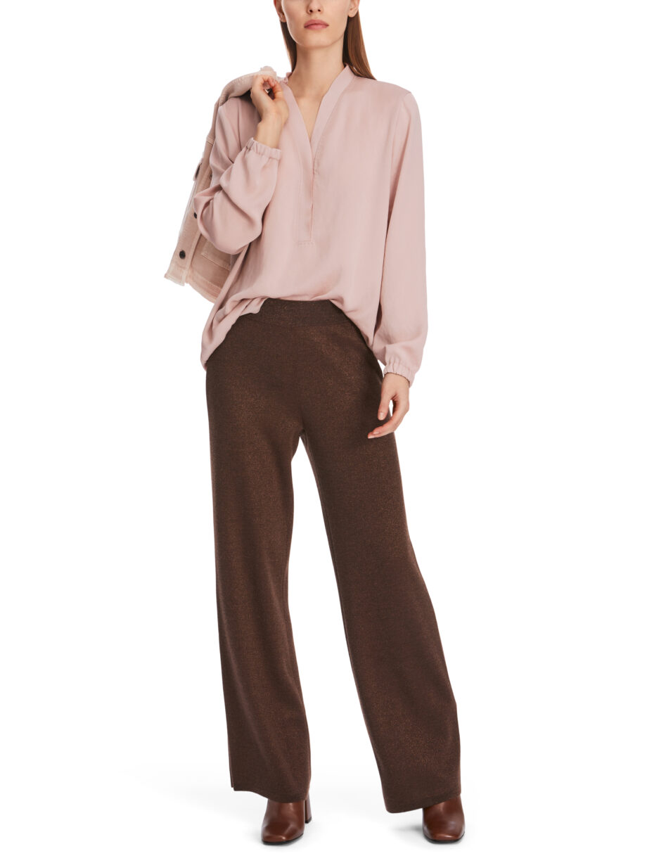 Marc Cain - V-Neck-Bluse "Rethink Together"