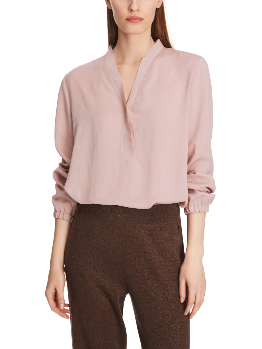 Marc Cain - V-Neck-Bluse "Rethink Together"