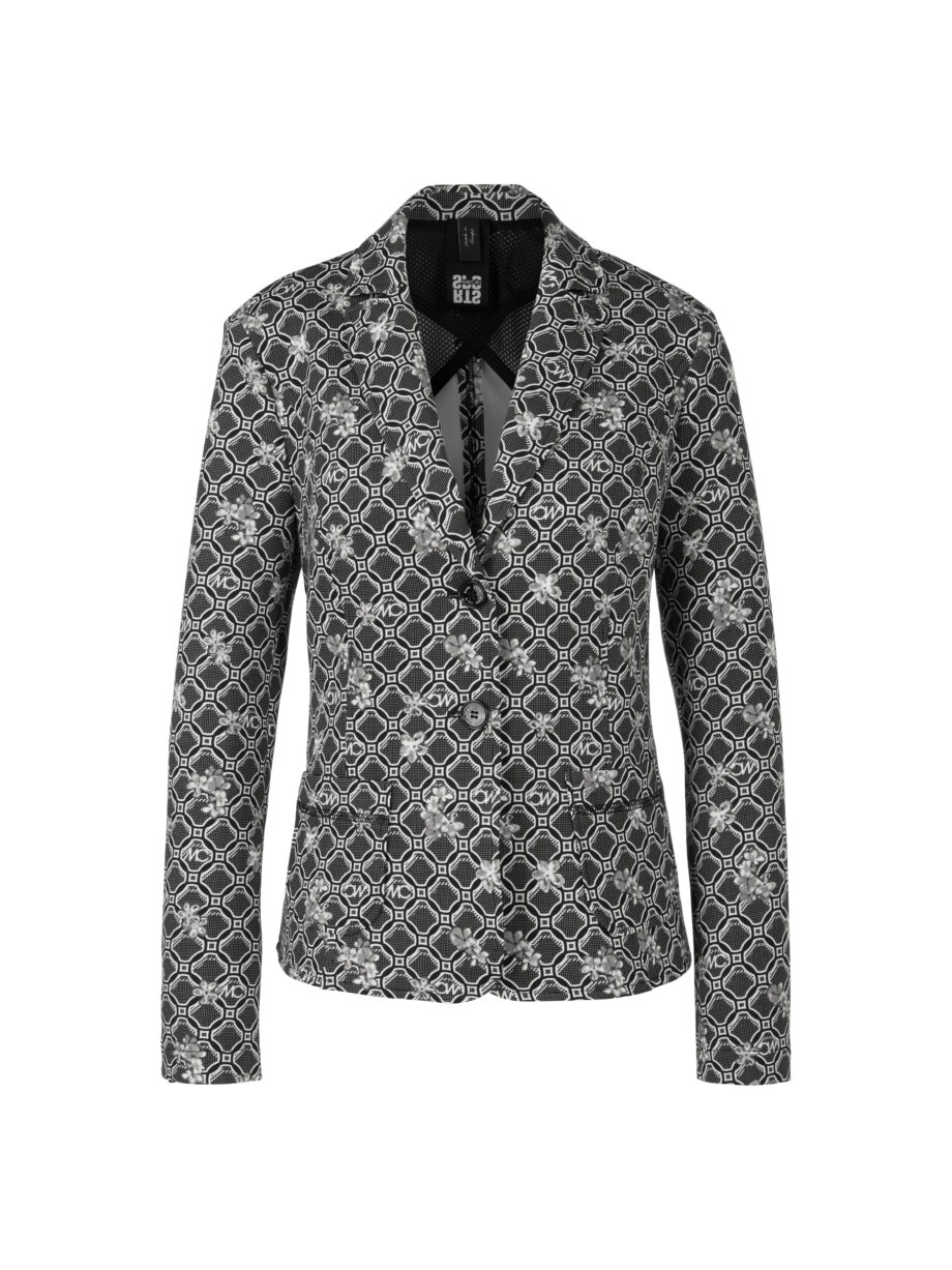 Marc Cain - Bedruckter  Blazer in Scuba-Jersey