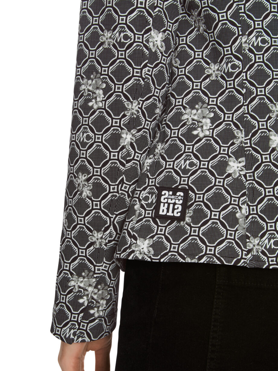 Marc Cain - Bedruckter  Blazer in Scuba-Jersey