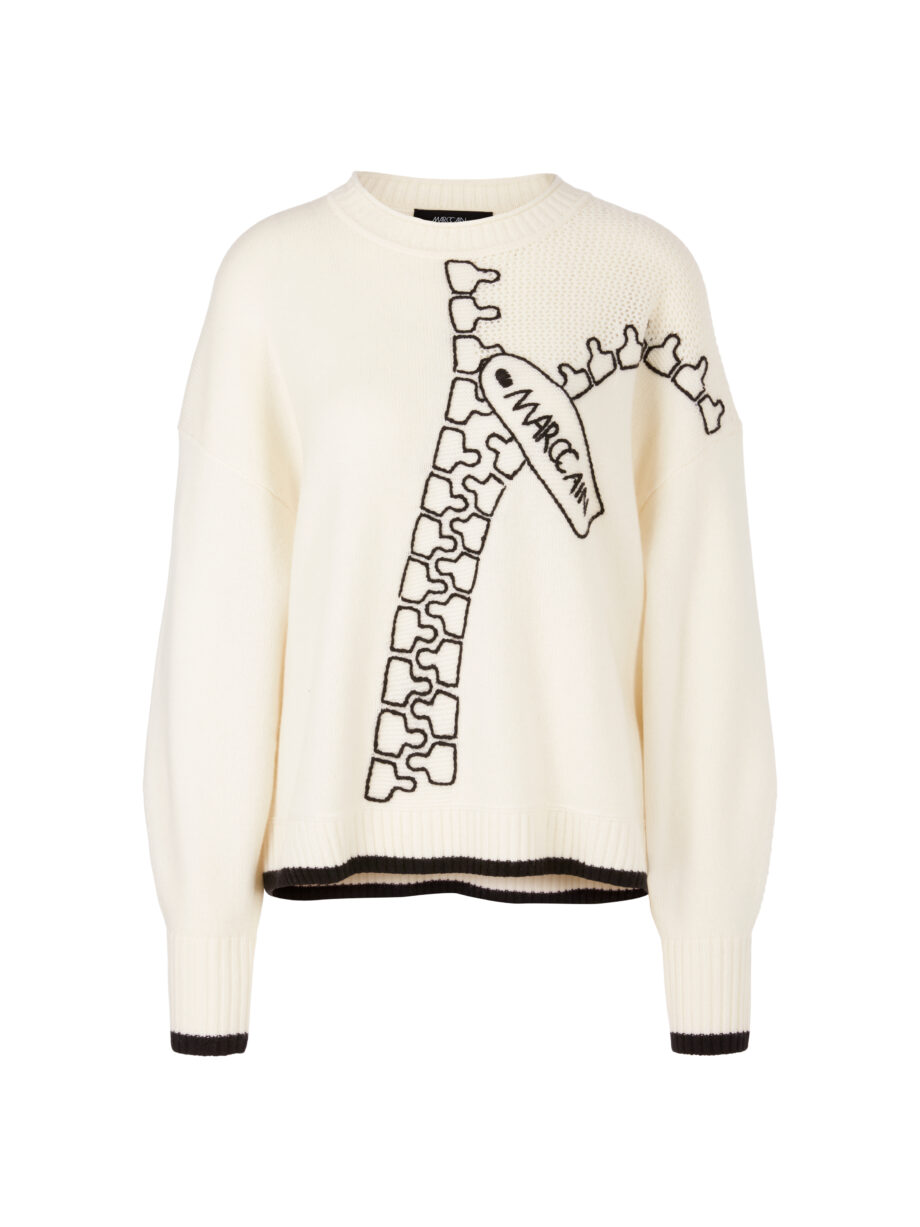 Marc Cain - Sweater aus Wolle-/Kaschmir-Mix