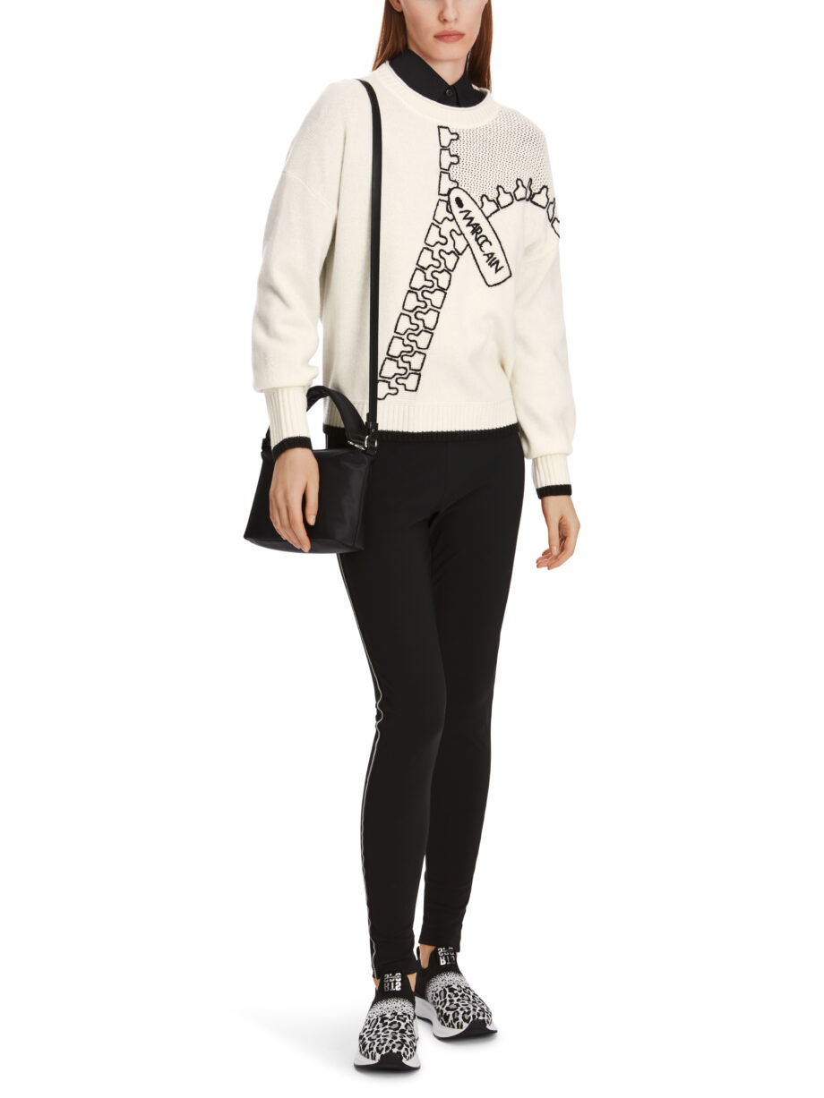 Marc Cain - Sweater aus Wolle-/Kaschmir-Mix