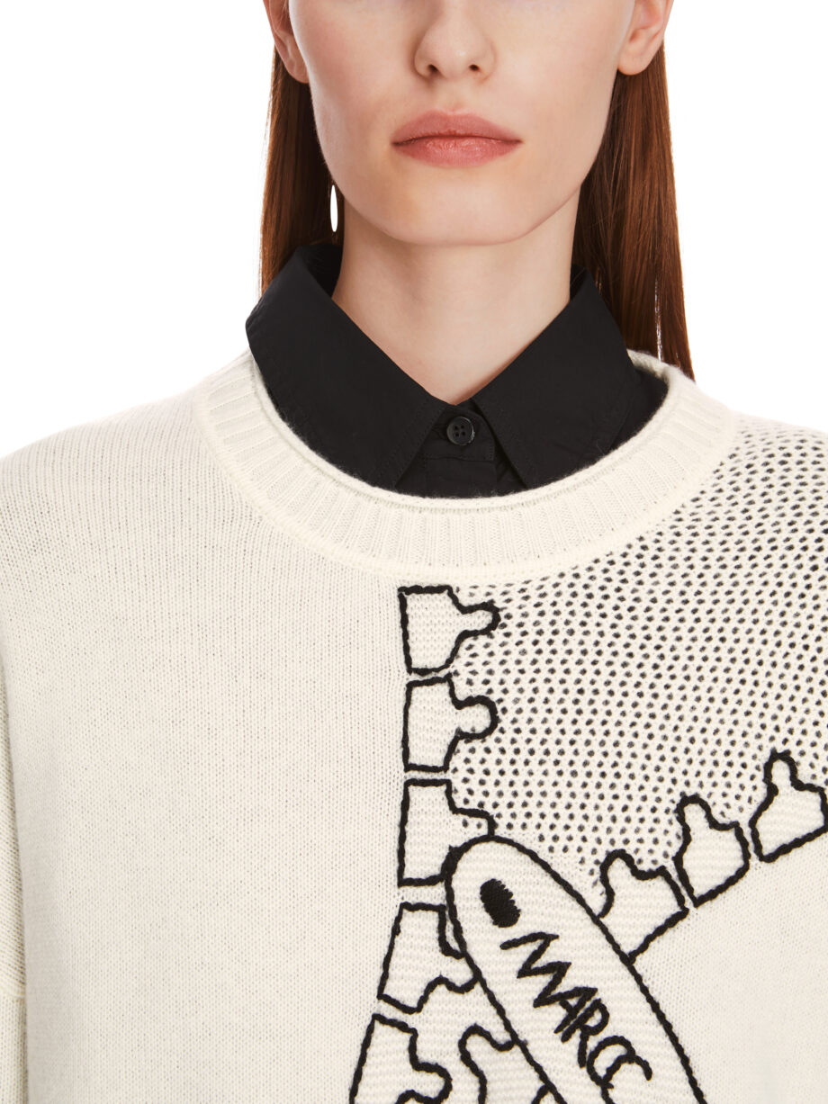 Marc Cain - Sweater aus Wolle-/Kaschmir-Mix