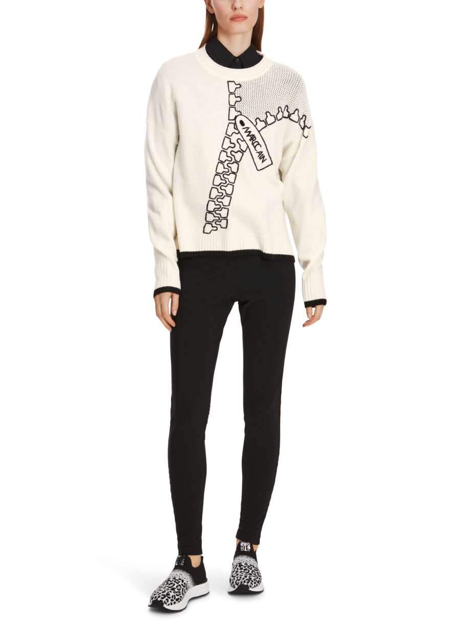 Marc Cain - Sweater aus Wolle-/Kaschmir-Mix
