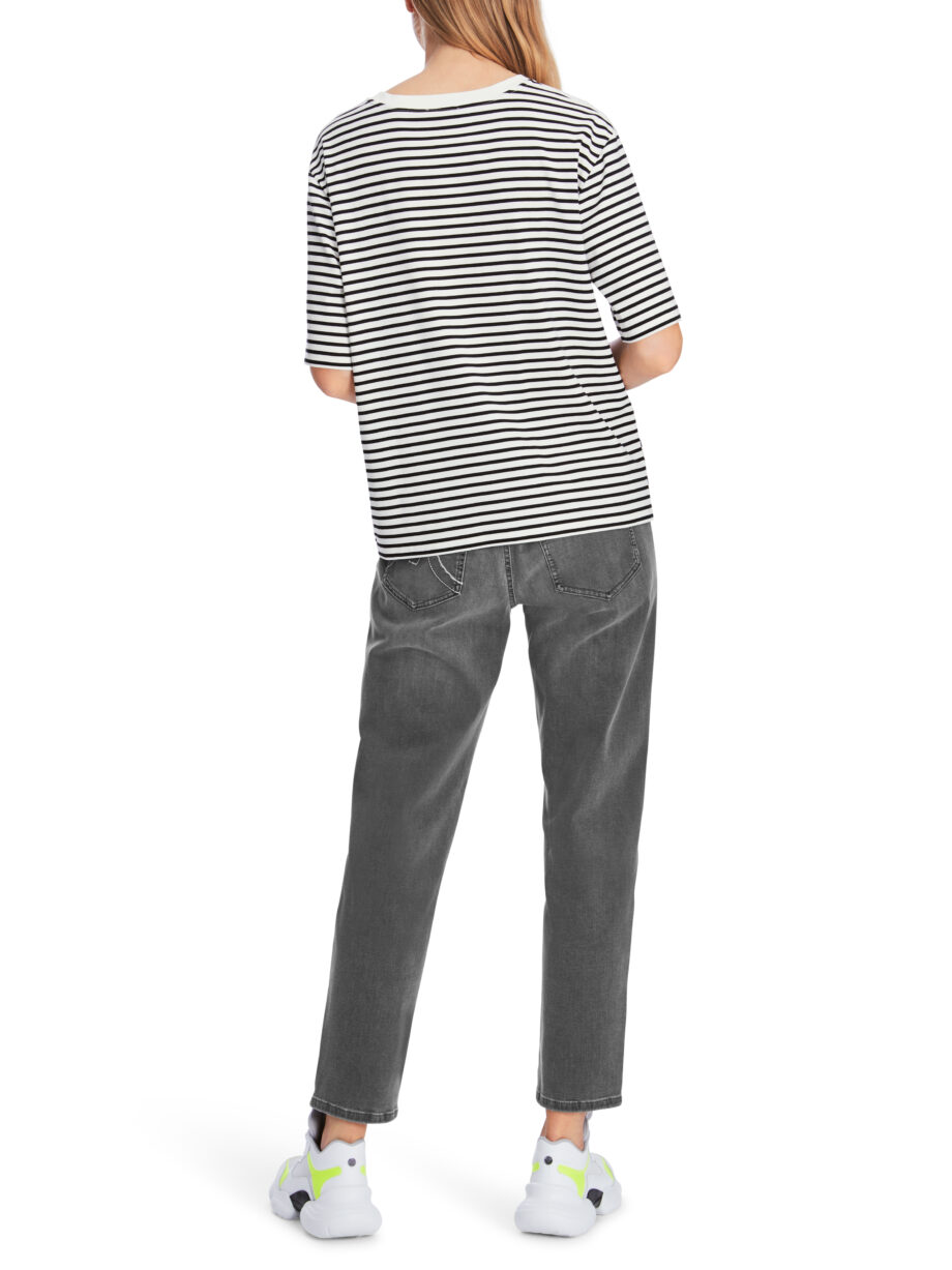 Marc Cain - Weites T-Shirt mit Streifen