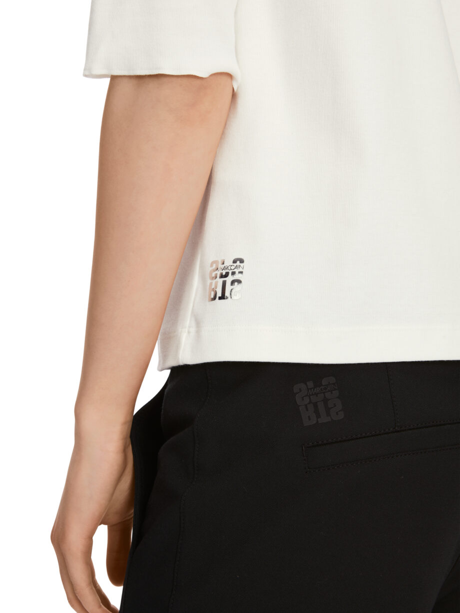 Marc Cain - T-Shirt in Baumwoll-Ripp