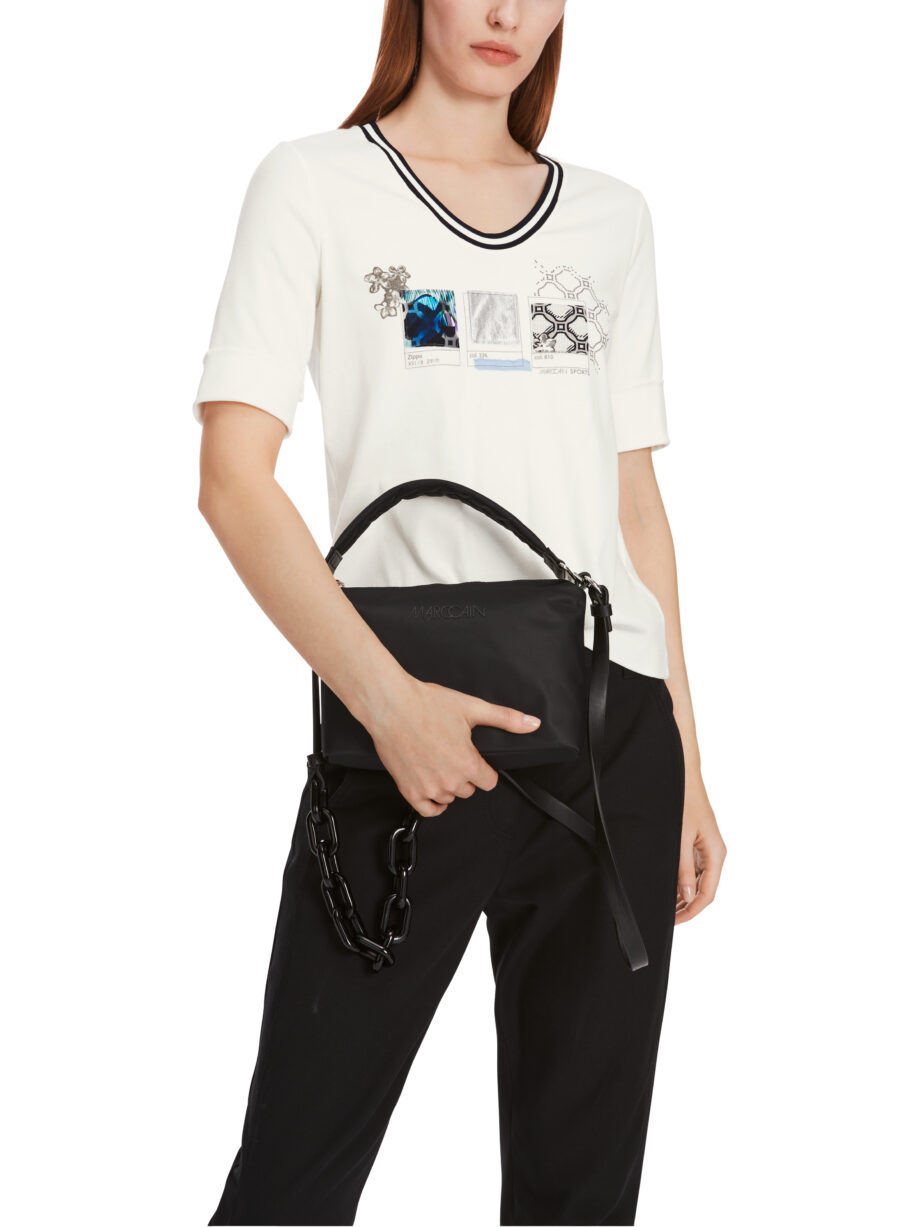 Marc Cain - T-Shirt in Baumwoll-Ripp