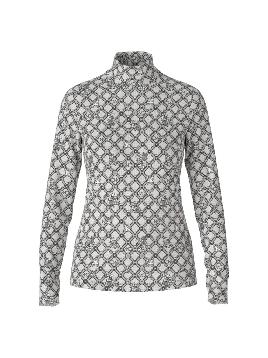 Marc Cain - T-Shirt mit Marc Cain Logo-Kettenprint