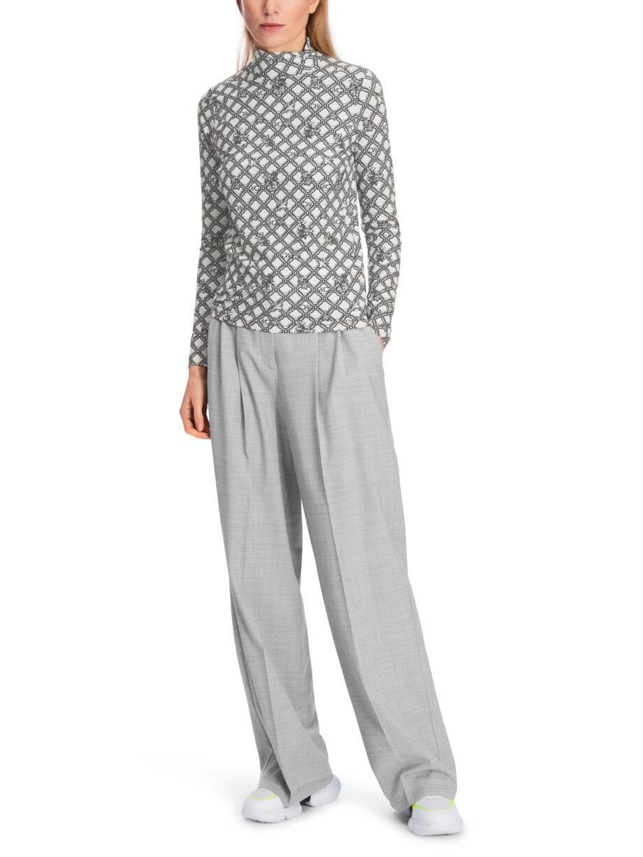 Marc Cain - T-Shirt mit Marc Cain Logo-Kettenprint