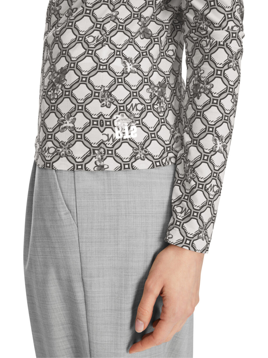 Marc Cain - T-Shirt mit Marc Cain Logo-Kettenprint
