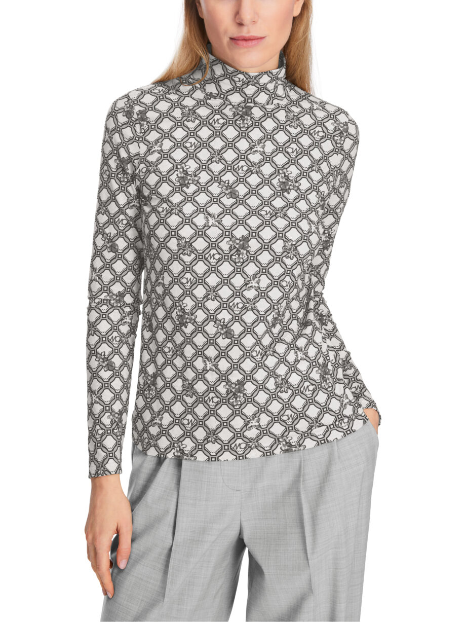 Marc Cain - T-Shirt mit Marc Cain Logo-Kettenprint