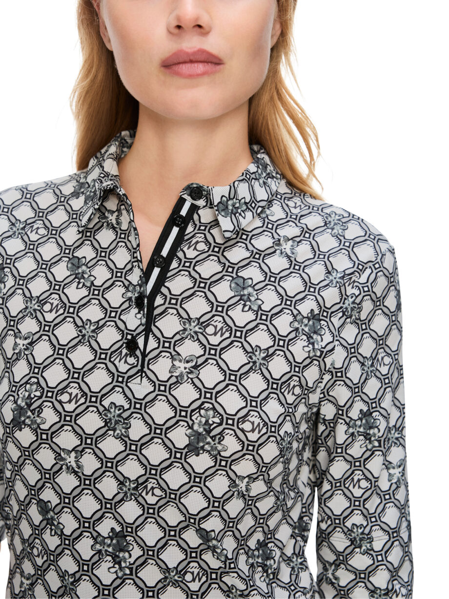 Marc Cain - Poloshirt mit Marc Cain Logo-Kettenprint