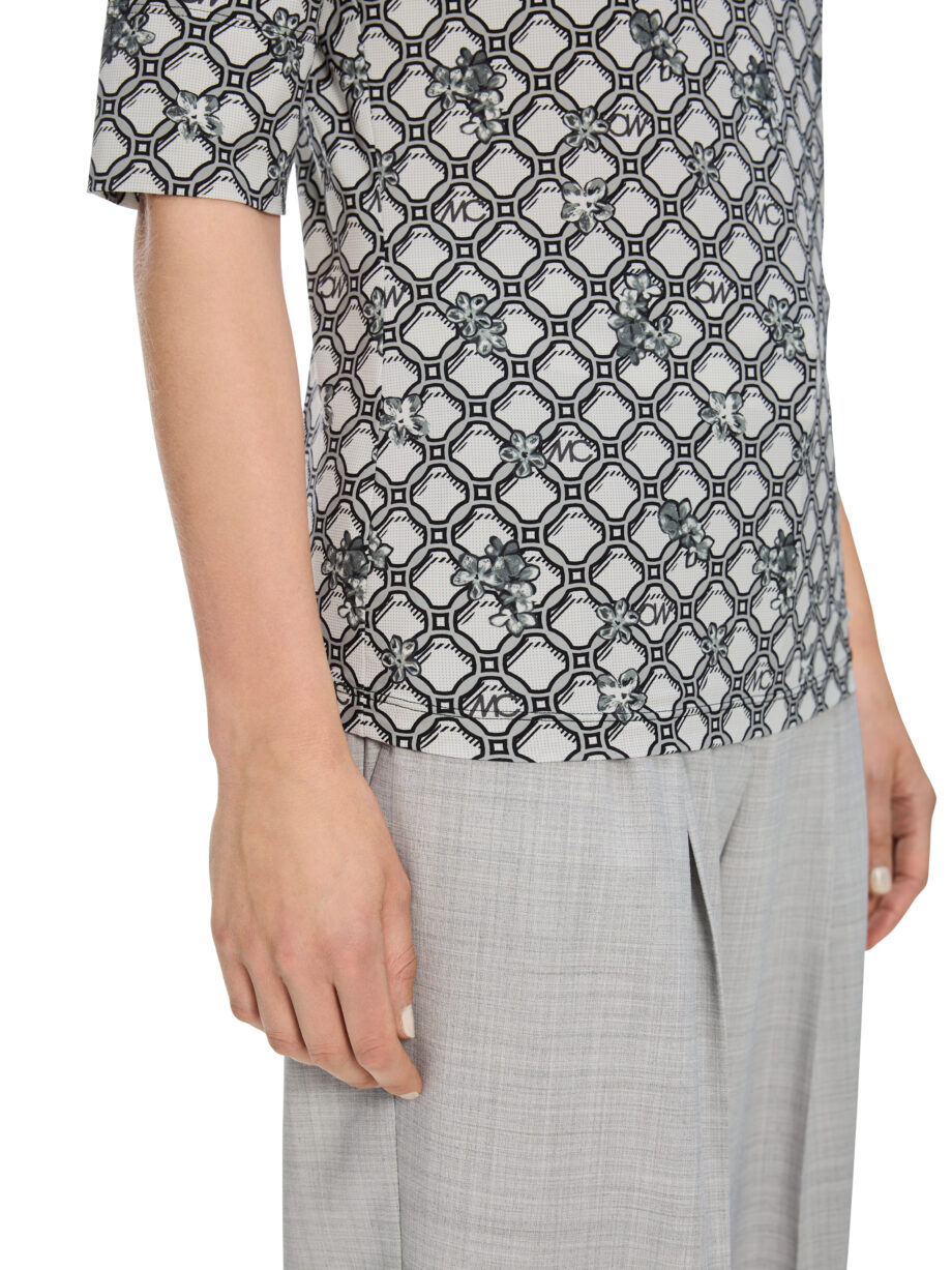 Marc Cain - Poloshirt mit Marc Cain Logo-Kettenprint