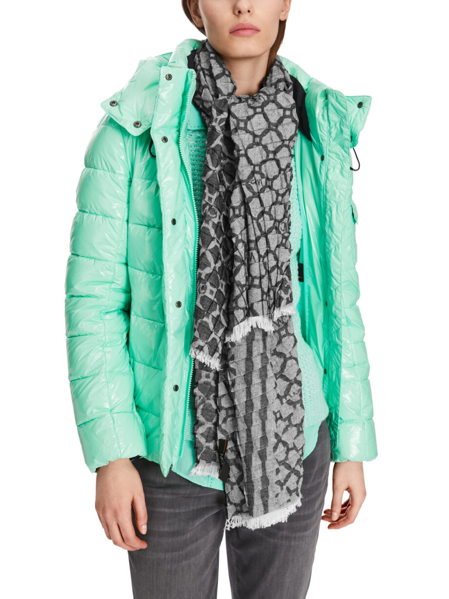 Marc Cain - Plissee-Schal mit Allover-Print