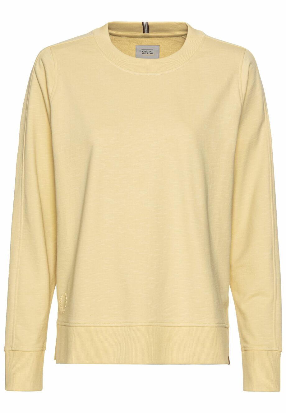 Camel - Rundhals Sweatshirt aus reiner Baumwolle