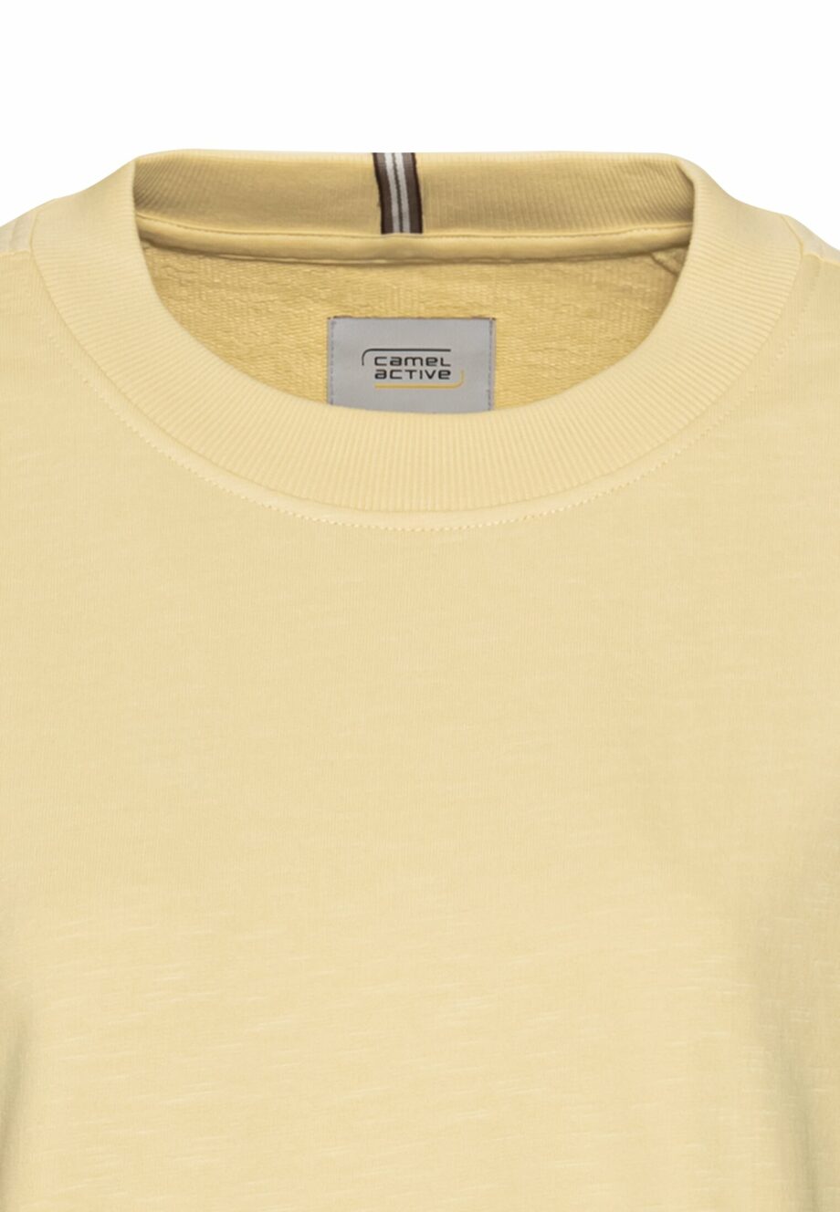 Camel - Rundhals Sweatshirt aus reiner Baumwolle