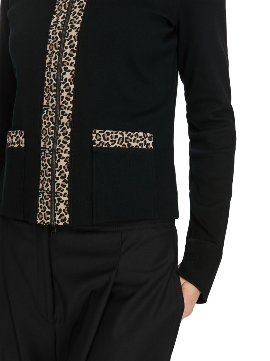 Marc Cain - Zippjacke in Baumwoll-Ripp