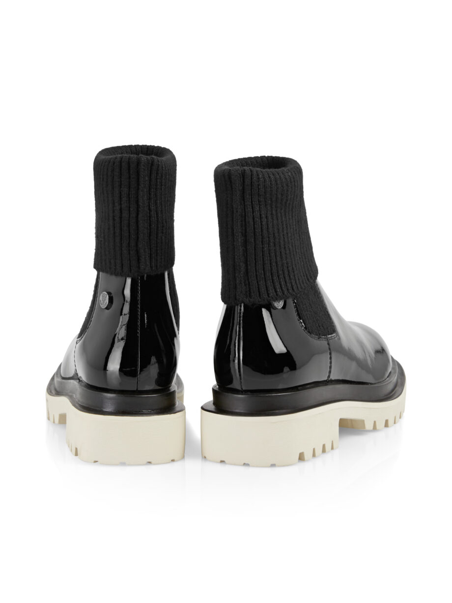 Marc Cain - Chelsea Bootie aus Lackleder mit Strick
