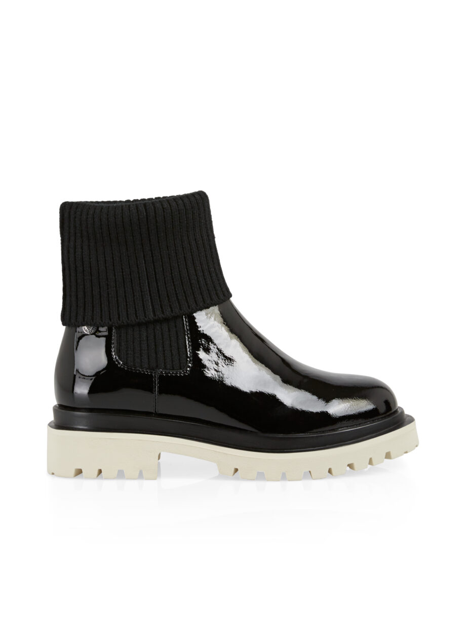 Marc Cain - Chelsea Bootie aus Lackleder mit Strick