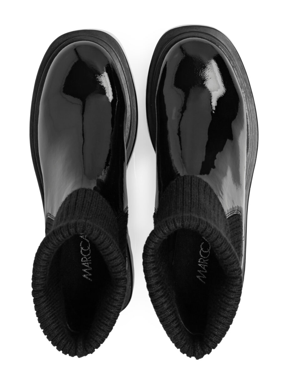 Marc Cain - Chelsea Bootie aus Lackleder mit Strick
