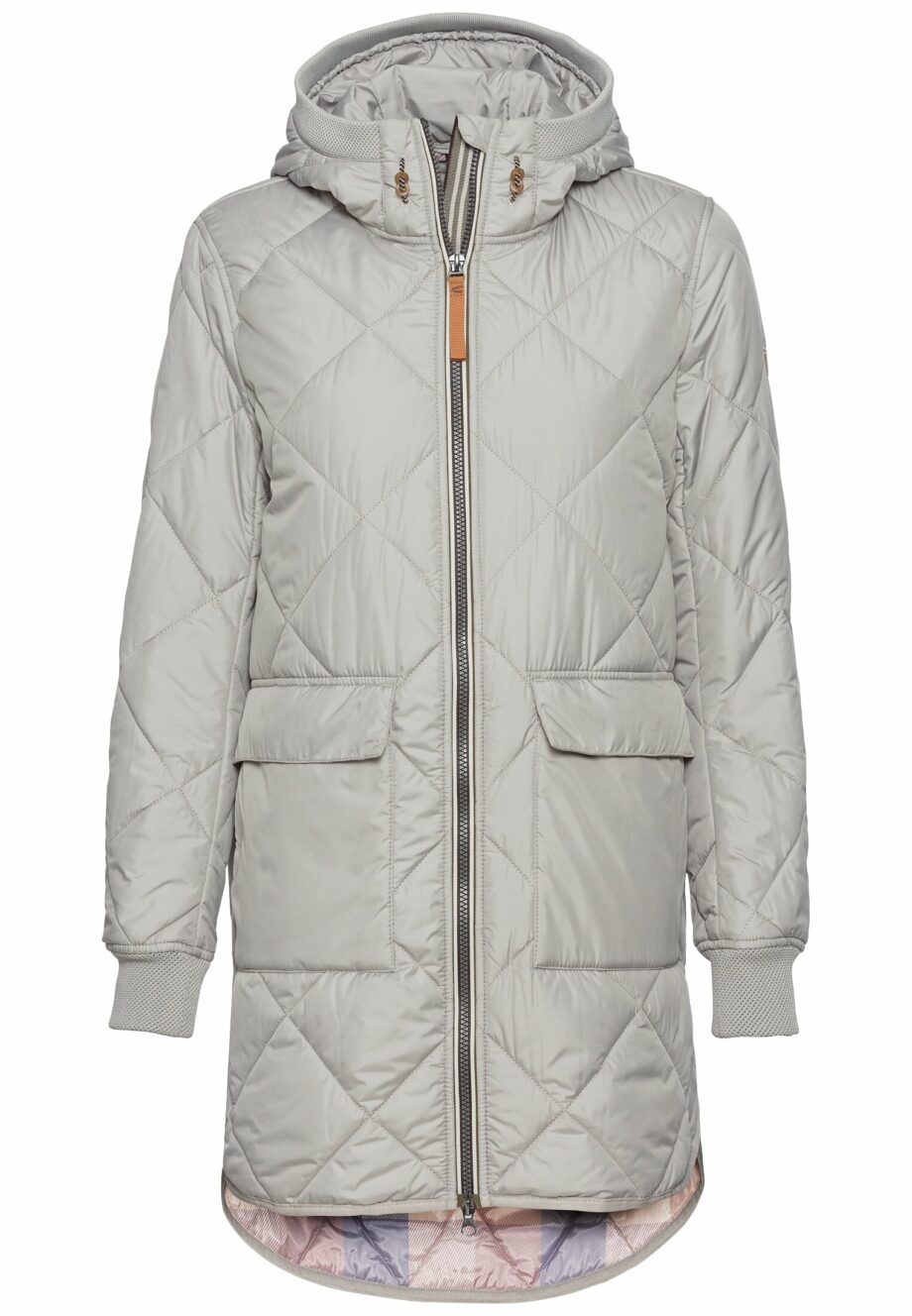 Camel - Steppmantel aus recyceltem Polyester