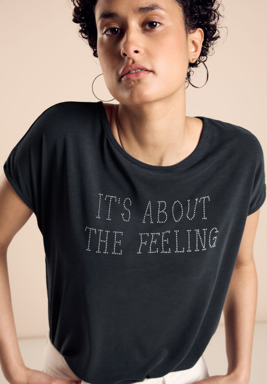 Street One - T-Shirt mit Schriftzug