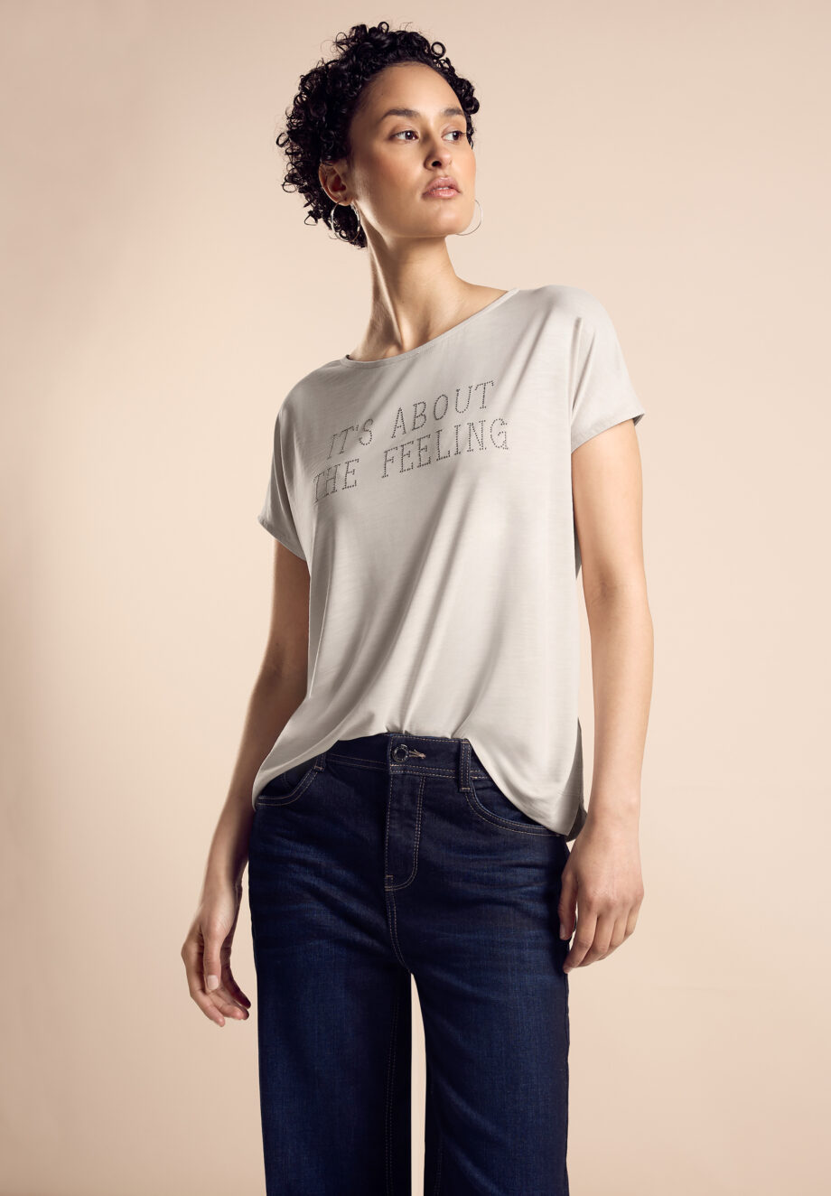 Street One - T-Shirt mit Schriftzug