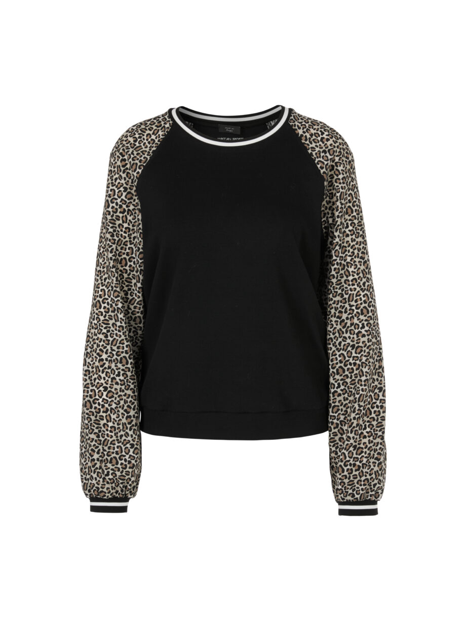 Marc Cain - Raglan-Shirt in Materialmix