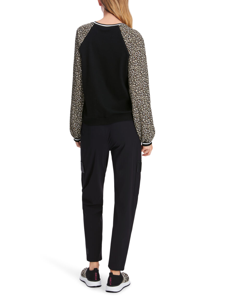 Marc Cain - Raglan-Shirt in Materialmix