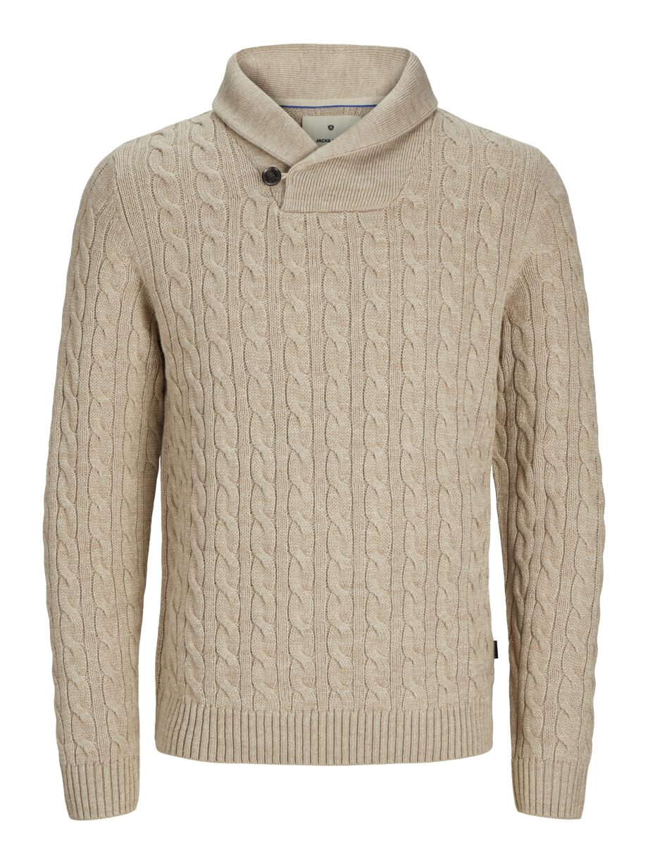 Jack & Jones - JPRBLUCRASH KNIT SHAWL NECK