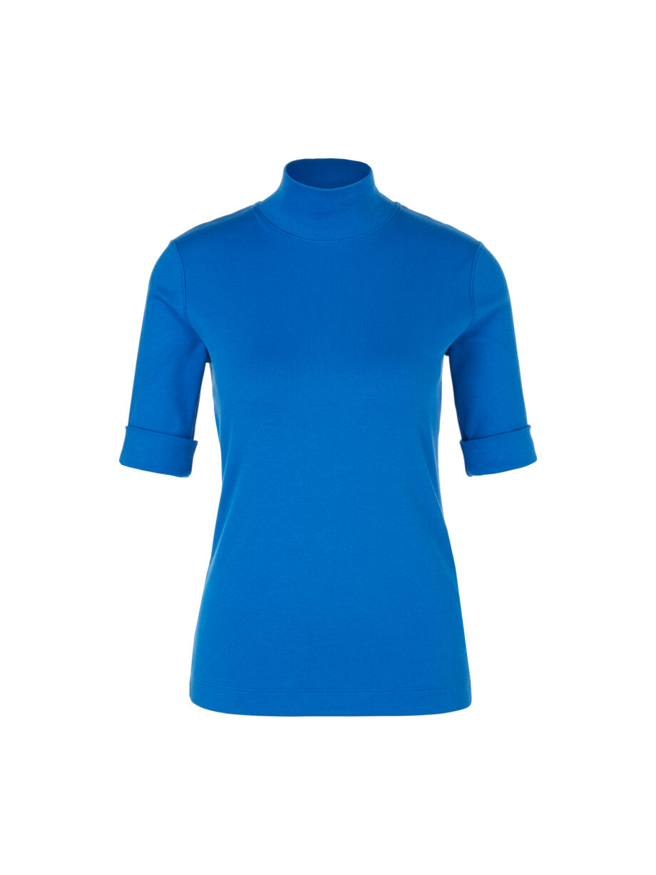 Marc Cain - Kurzes T-Shirt mit Turtle-Neck