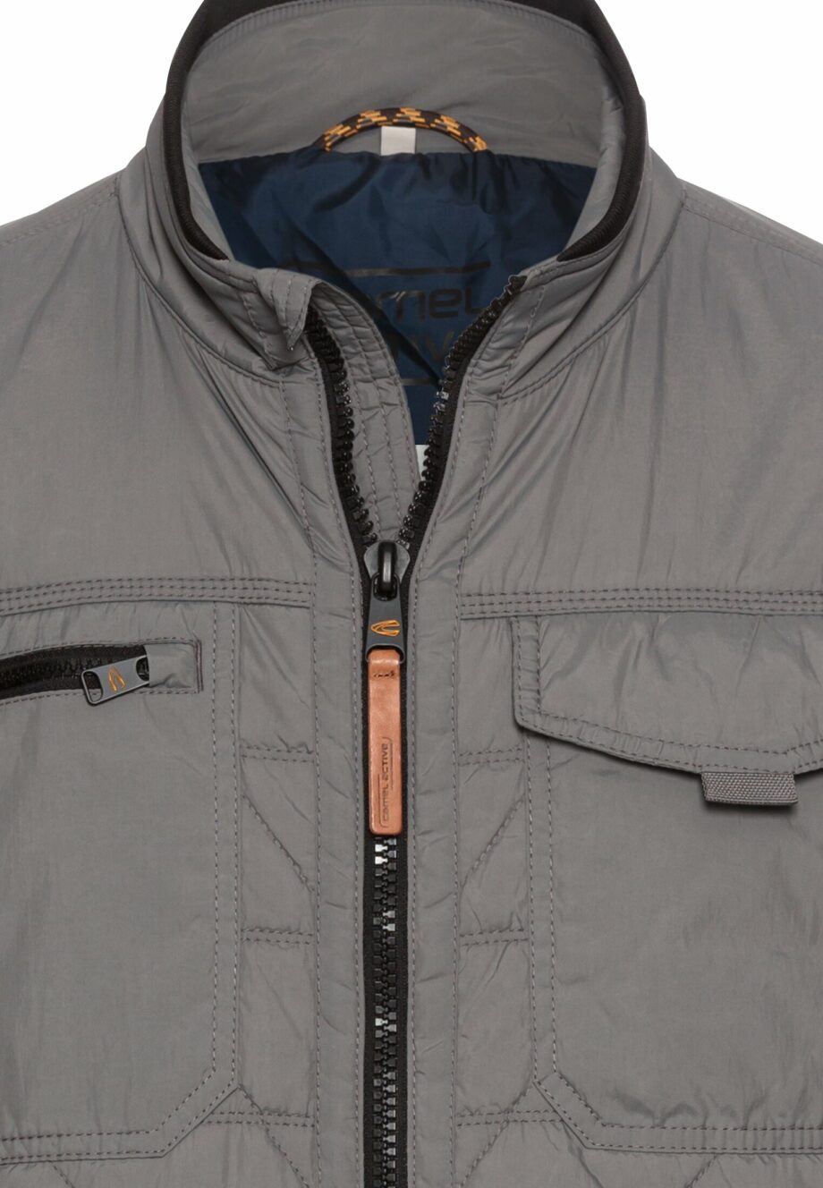 Camel - Steppblouson mit Stehkragen