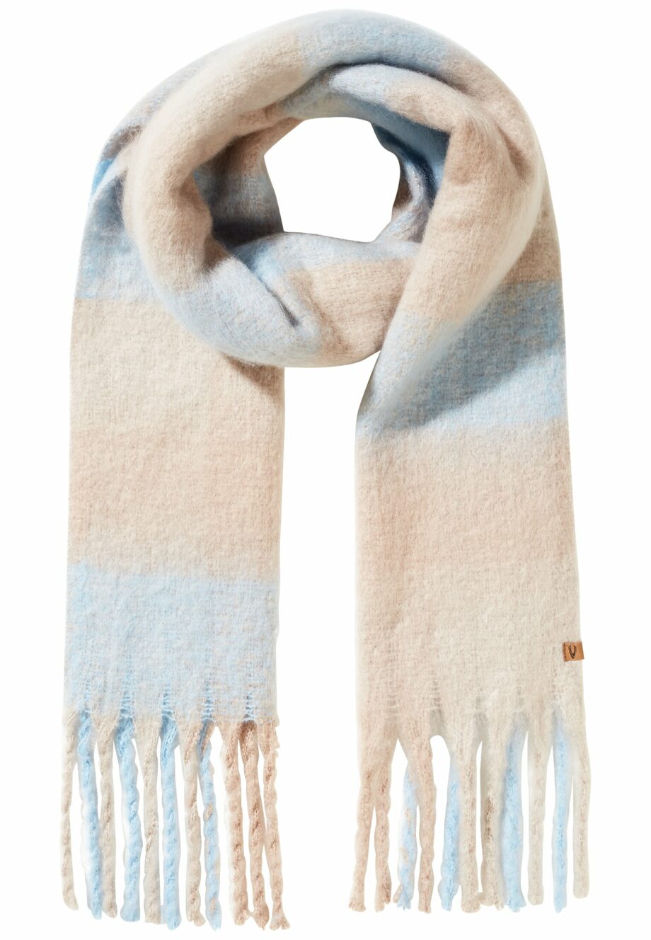 Camel - Brushed optic scarf