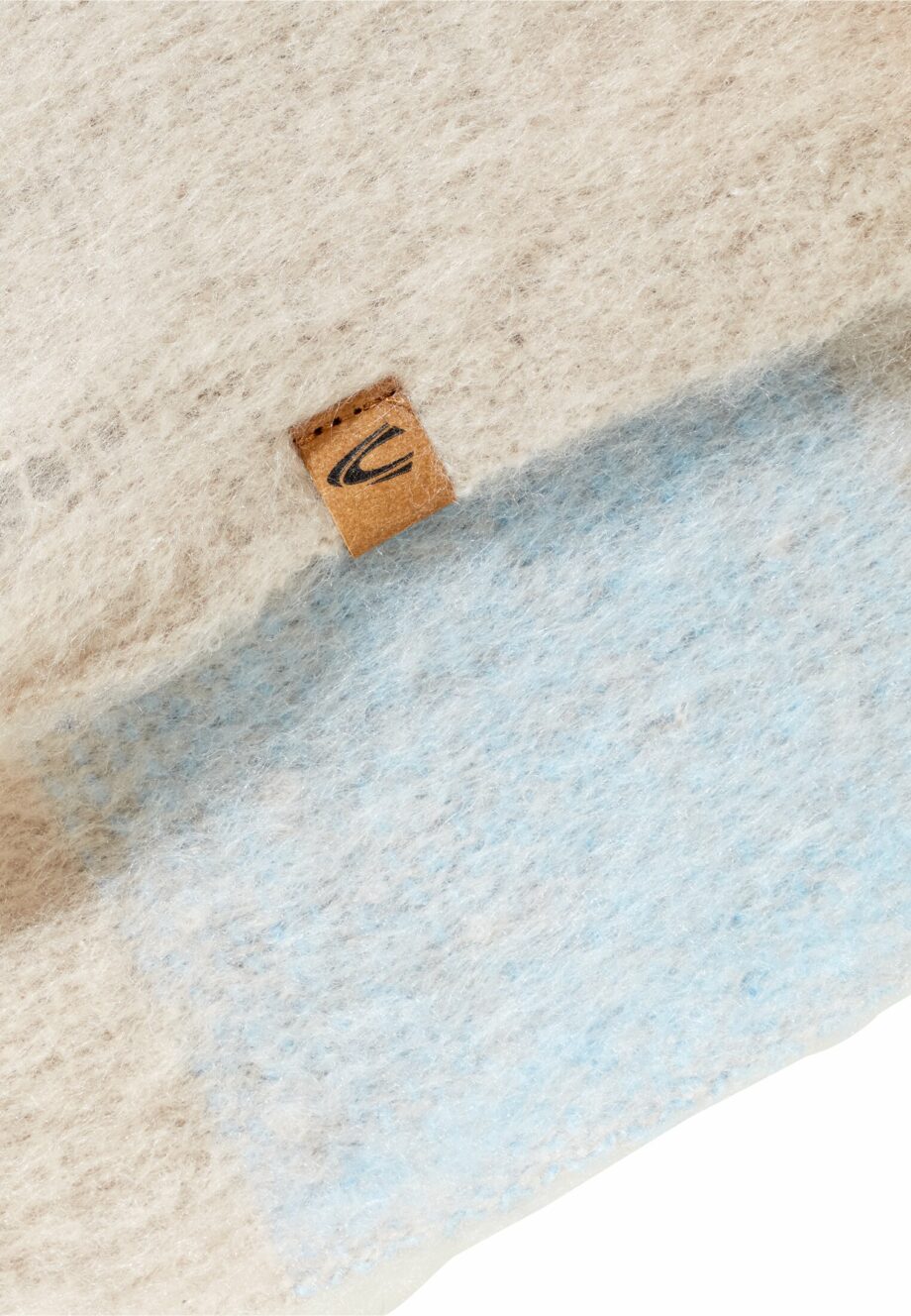 Camel - Brushed optic scarf
