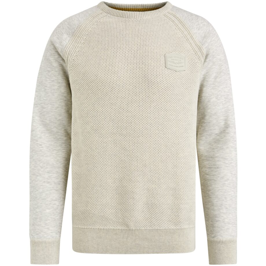 PME - R-neck knit sweat combination