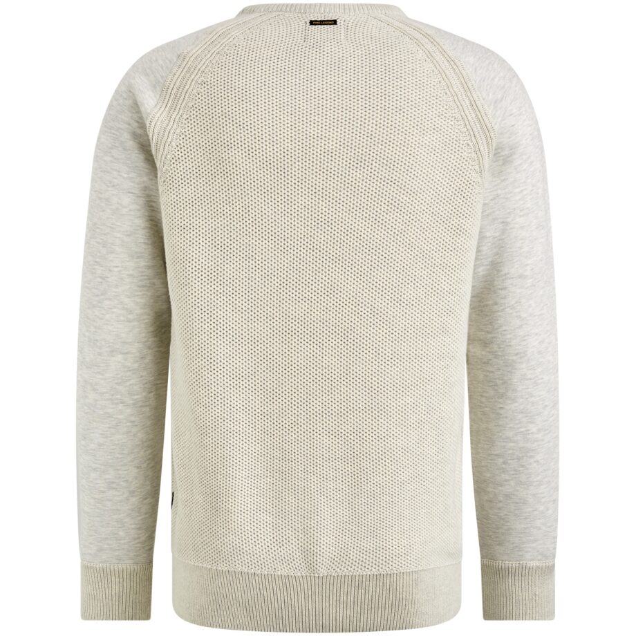PME - R-neck knit sweat combination
