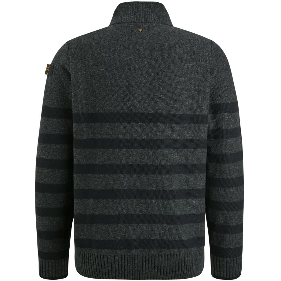 PME - Half zip collar cotton rib knit