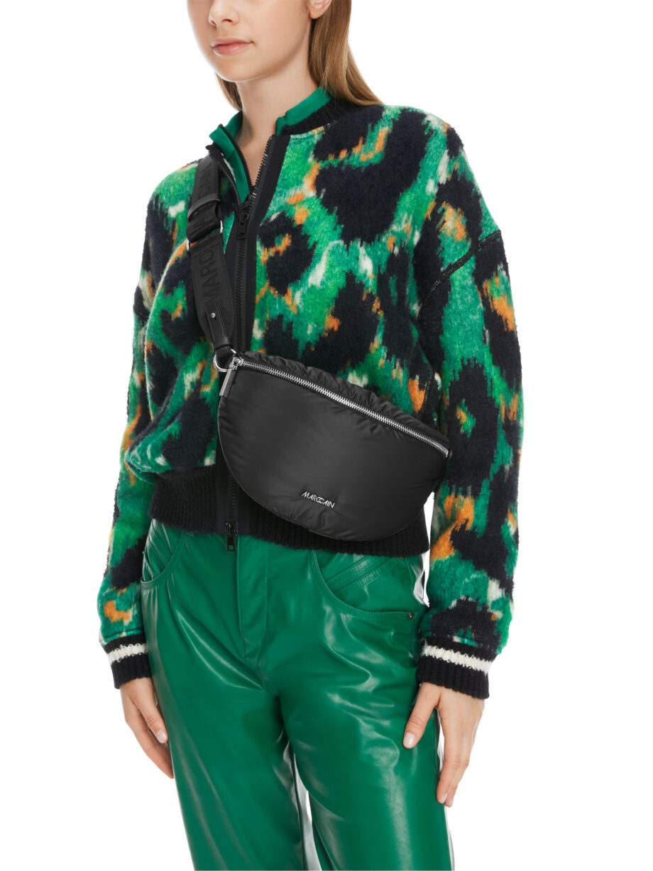 Marc Cain - Schultertasche aus shiny Nylon