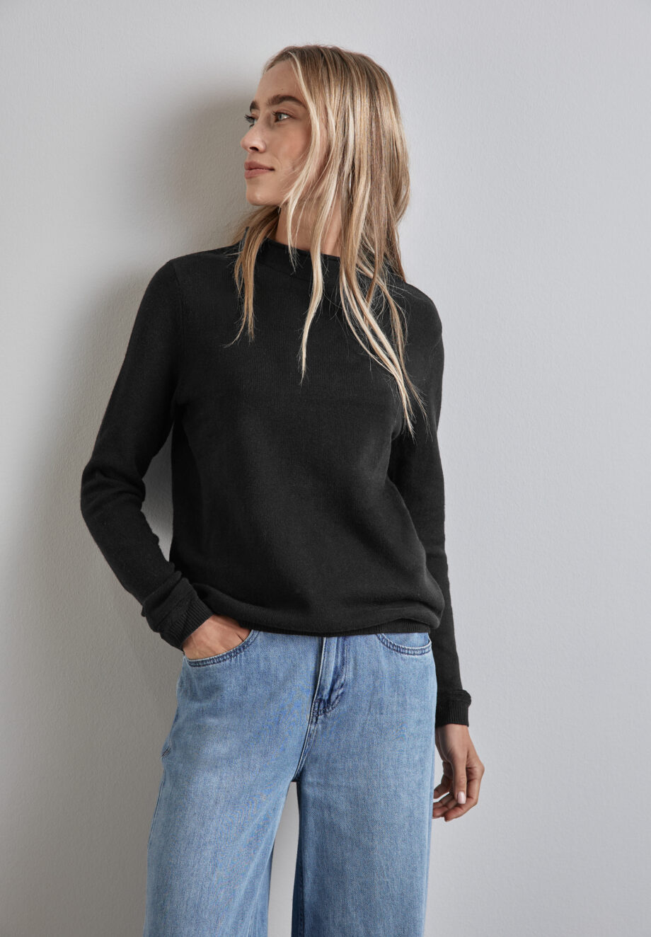 Street One - Pullover mit gerolltem Saum