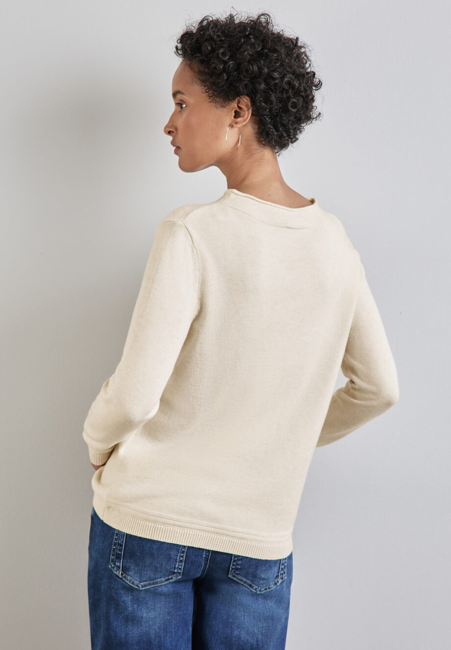 Street One - Pullover mit gerolltem Saum