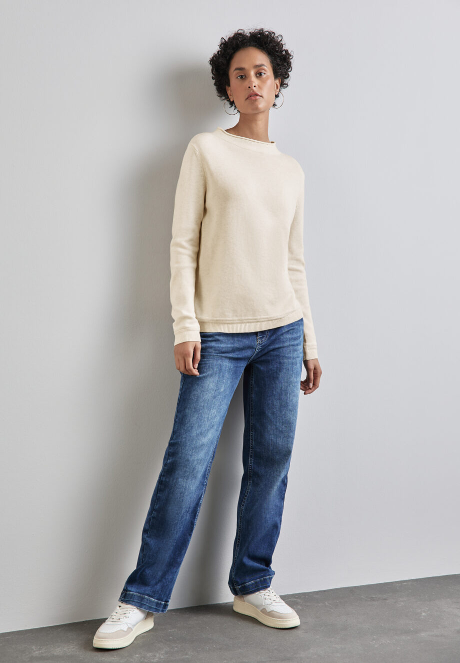Street One - Pullover mit gerolltem Saum
