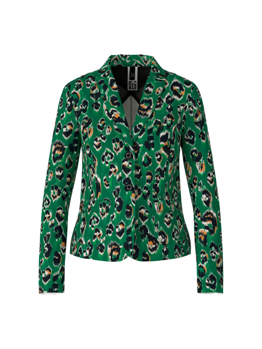 Marc Cain - Blazer im Greo-Print auf Scuba-Jersey