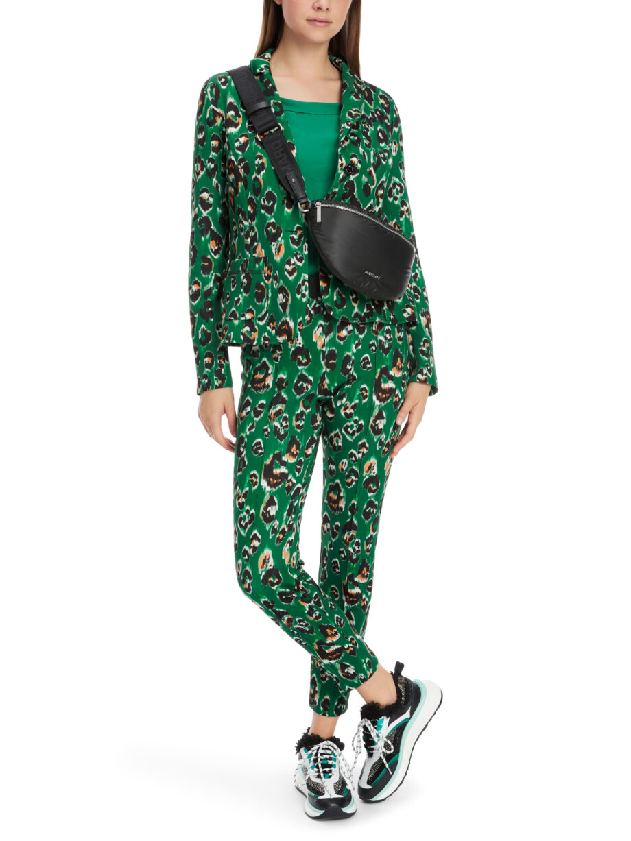 Marc Cain - Blazer im Greo-Print auf Scuba-Jersey
