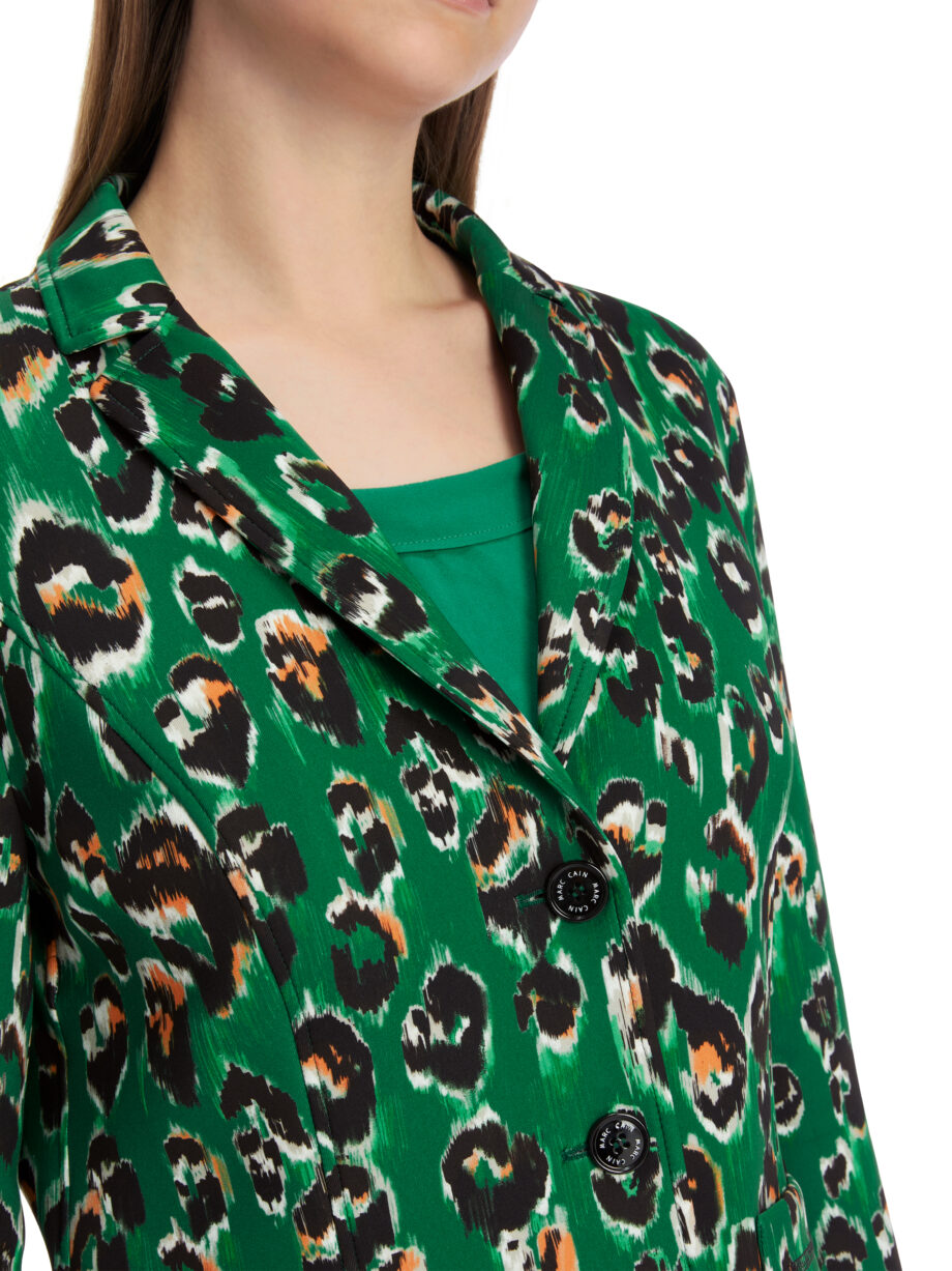 Marc Cain - Blazer im Greo-Print auf Scuba-Jersey