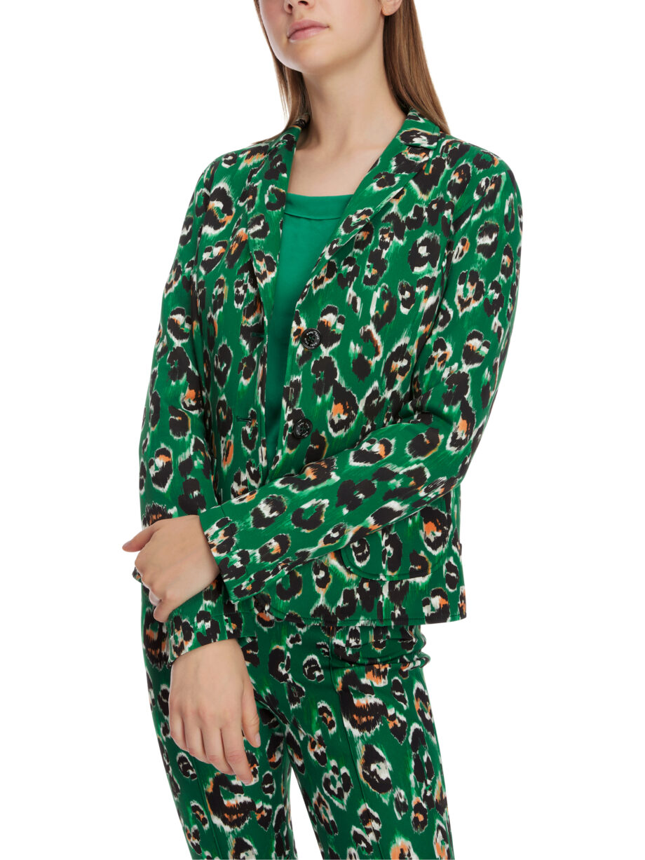 Marc Cain - Blazer im Greo-Print auf Scuba-Jersey
