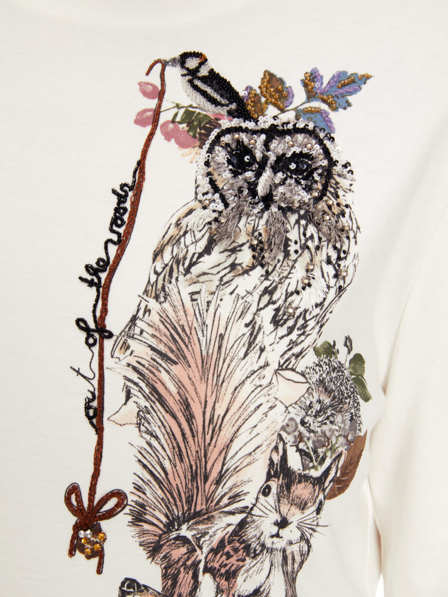Marc Cain - T-Shirt aus reiner Baumwolle
