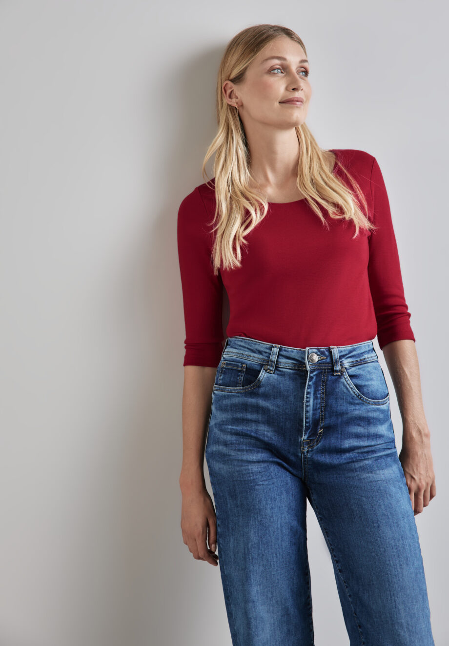 Street One - Shirt in Unifarbe